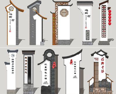 巴中美丽乡村标识标牌有哪些分类？